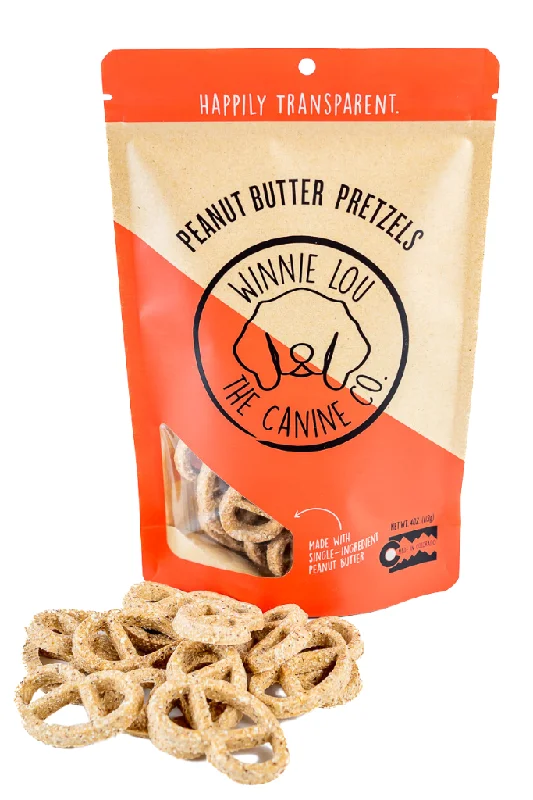 Peanut Butter Dog Pretzels - Winnie Lou The Canine Company Beach