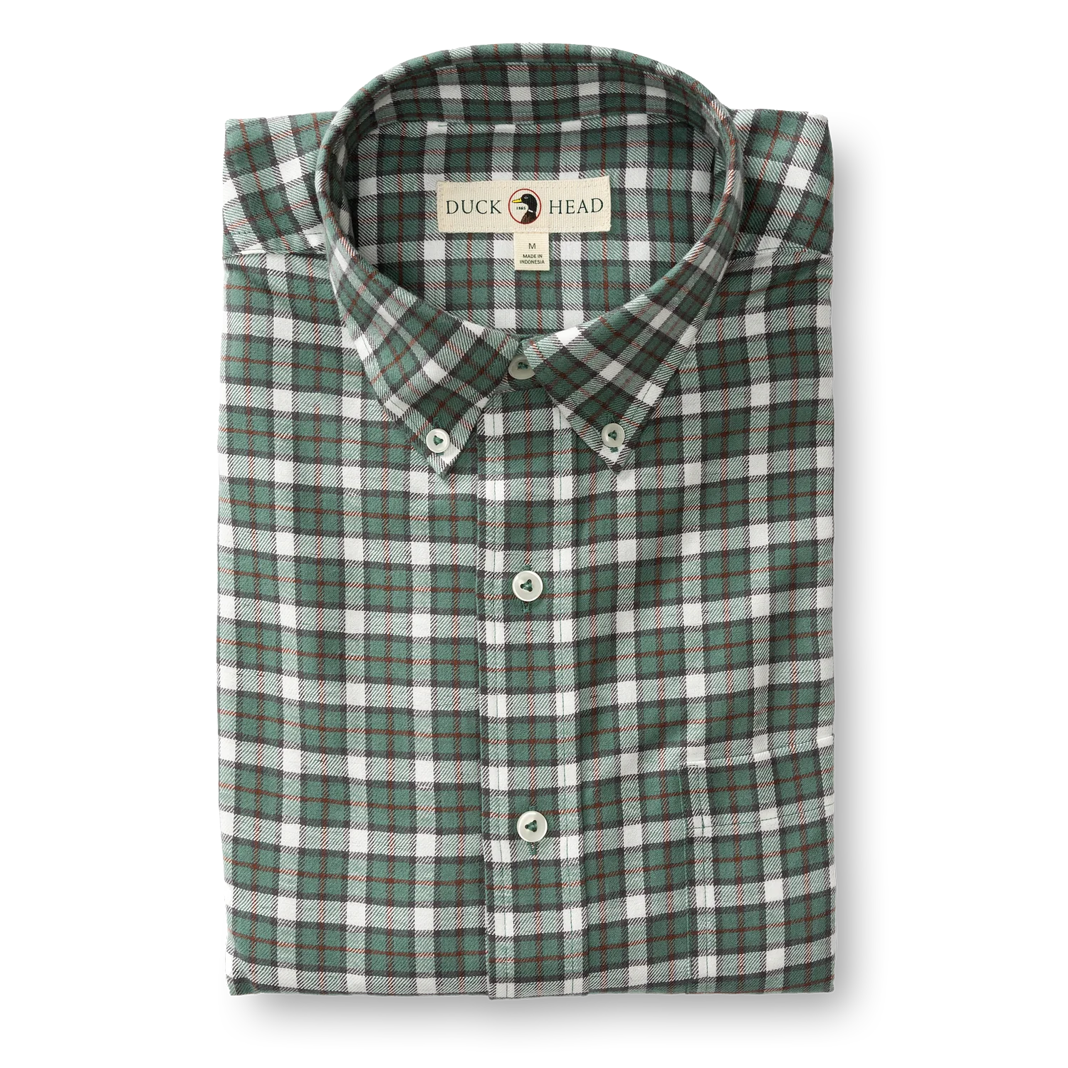 Duck Head Barron Plaid Flannel Sport Shirt Dynamic Men's Glow