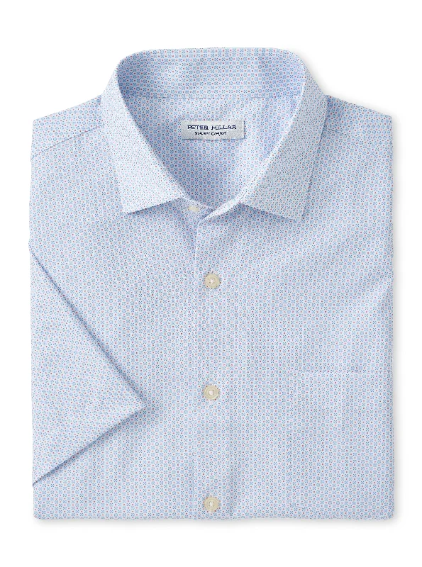 Peter Millar Bloques Poplin Sport Shirt Refined Men's Hand