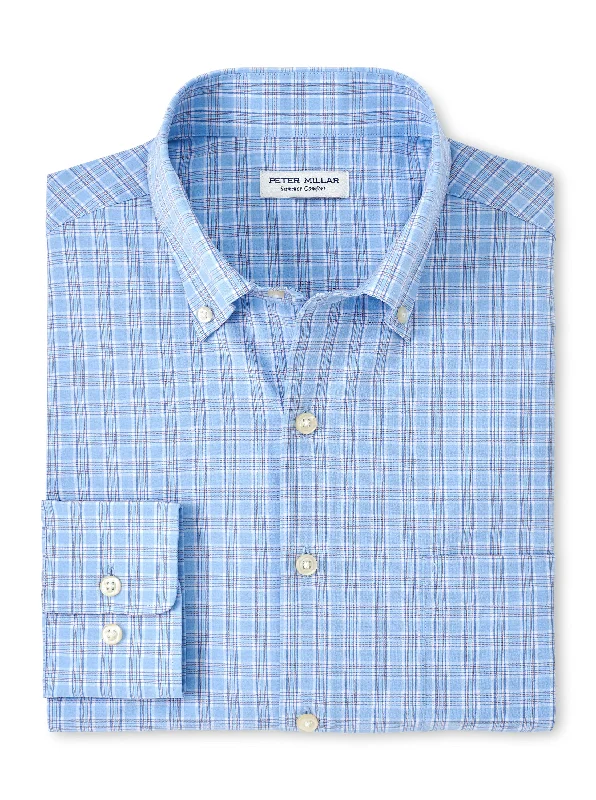 Peter Millar Murphys Poplin Sport Shirt Tough Men's Military