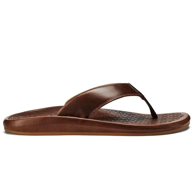 Olukai 'Ilikai Sandal (Toffee/Toffee) Confident Men's Power