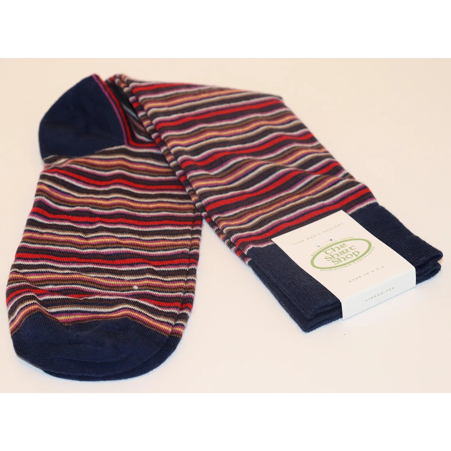 The Shirt Shop Dress Socks - Multi Stripe Hip Men's Urban