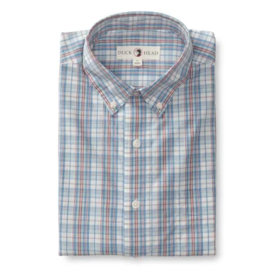 Duck Head Hayford Plaid Poplin Shirt Sleek Men's Contemporary 