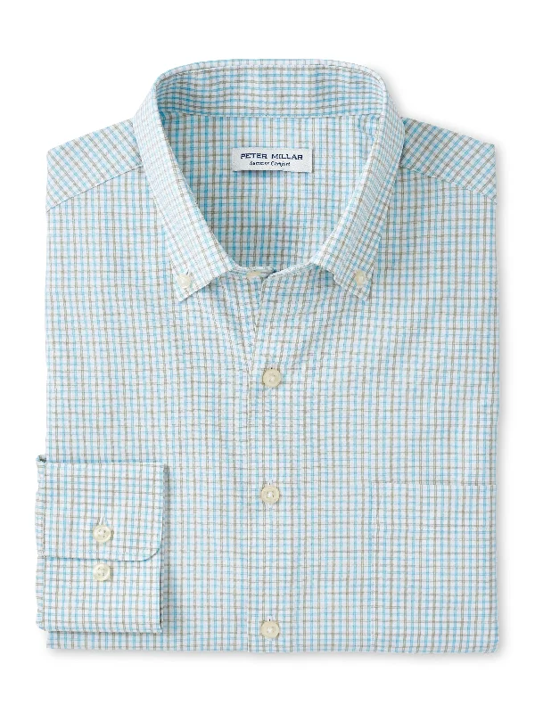 Peter Millar Chelan Twill Sport Shirt Elegant Men's Cashmere