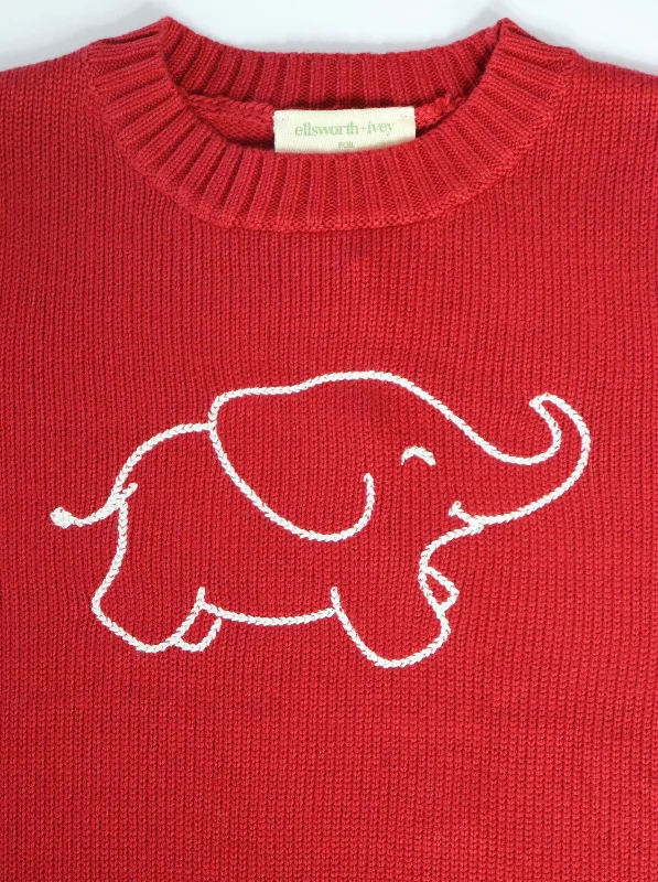 Ellsworth & Ivey Children's Elephant Chainstitch Crew Sophisticated Men's 