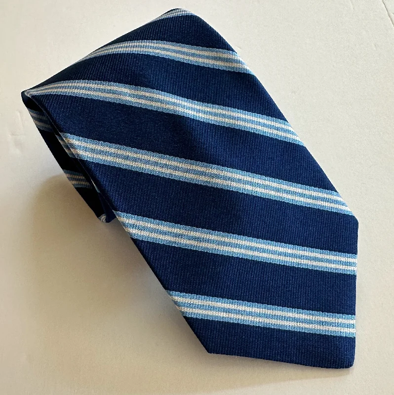 R. Hanauer Navy Brooks Stripe Tie Business