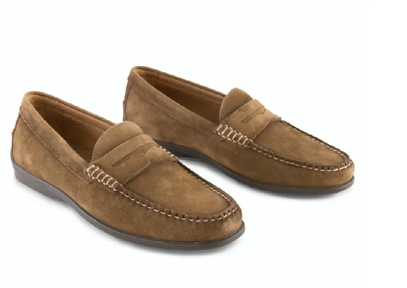 Johnnie-O Laguna Penny Suede Loafer (2 Colors) Traditional Men's Country