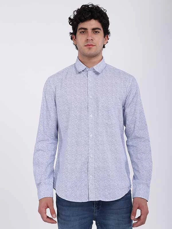 Men Printed Full Sleeve Cotton Shirt Street