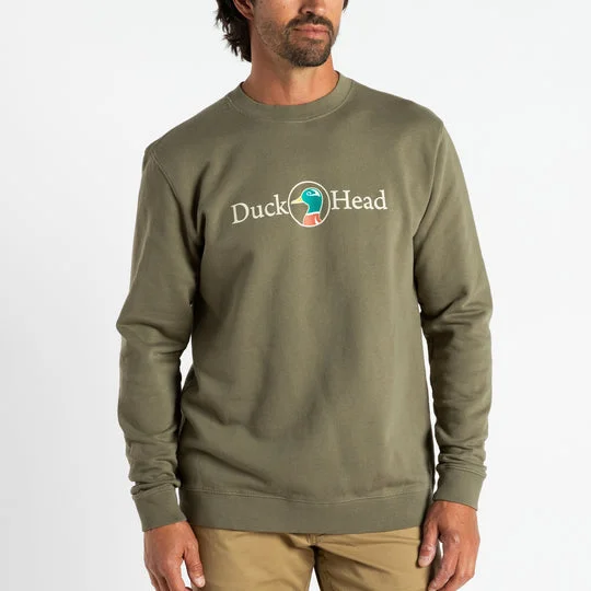 Duck Head Vintage Logo Crewneck (3 Colors) Artistic Men's Avant