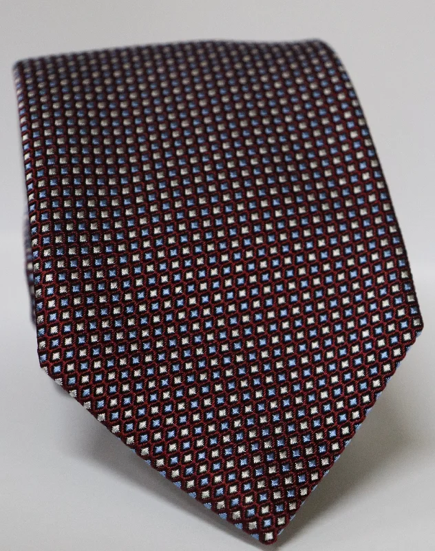 David Donahue Tie - Merlot Neat Lumberjack