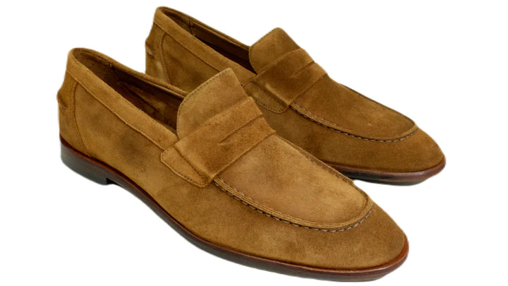 Alan Payne Naples Suede Slip-On - Bourbon Modern Men's 