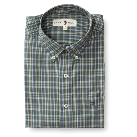 Duck Head Ashwell Plaid Poplin Sport Shirt Relaxed Men's Australian 