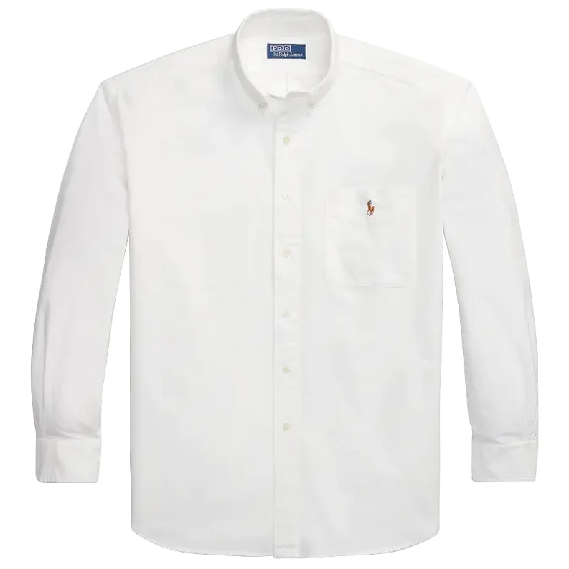 POLO RALPH LAUREN『ビッグフィット オックスフォードシャツ』(WHITE) Traditional Men's Wool