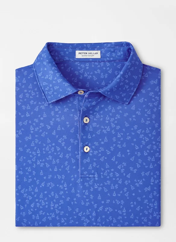 Peter Millar Worth A Shot Performance Jersey Polo Refined Men's Velvet