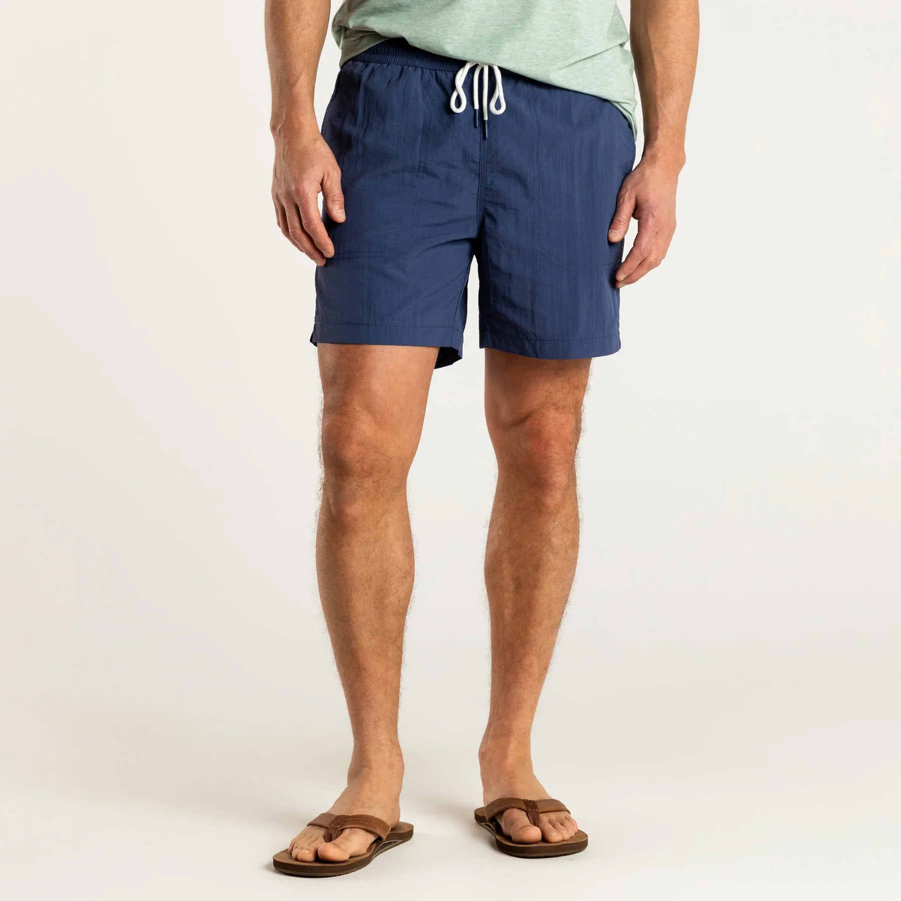 Duck Head 6" Mallard Swim Short - Crown Blue Trendy Men's Scandinavian