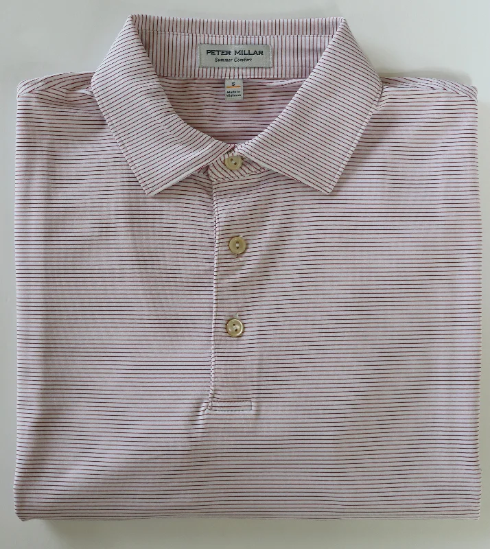 Peter Millar Crimson & White Halford Polo Tough Men's Tactical