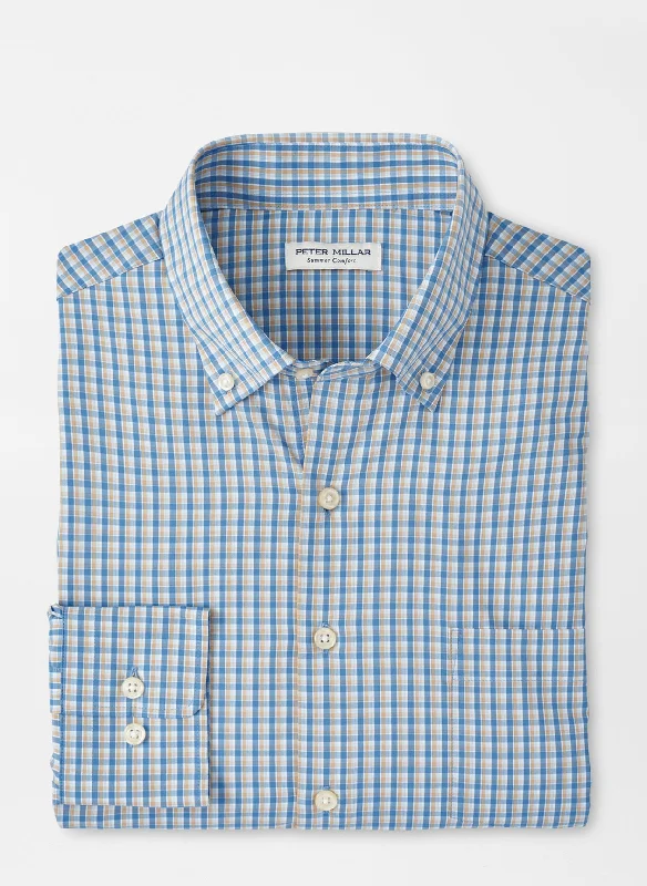 Peter Millar Ashbury Poplin Sport Shirt Athletic Men's High