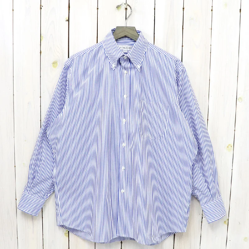 INDIVIDUALIZED SHIRTS『BENGAL STRIPES-Limited』(BLUE) Unique Men's Upcycled