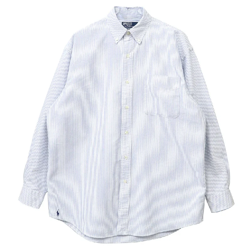 POLO RALPH LAUREN『ビッグ オックスフォードシャツ』(BLUE/WHITE) Luxurious Men's High