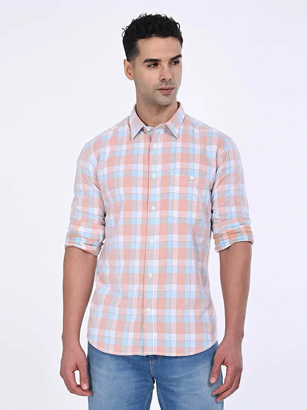 Men Checked Full Sleeve Cotton Shirt Street