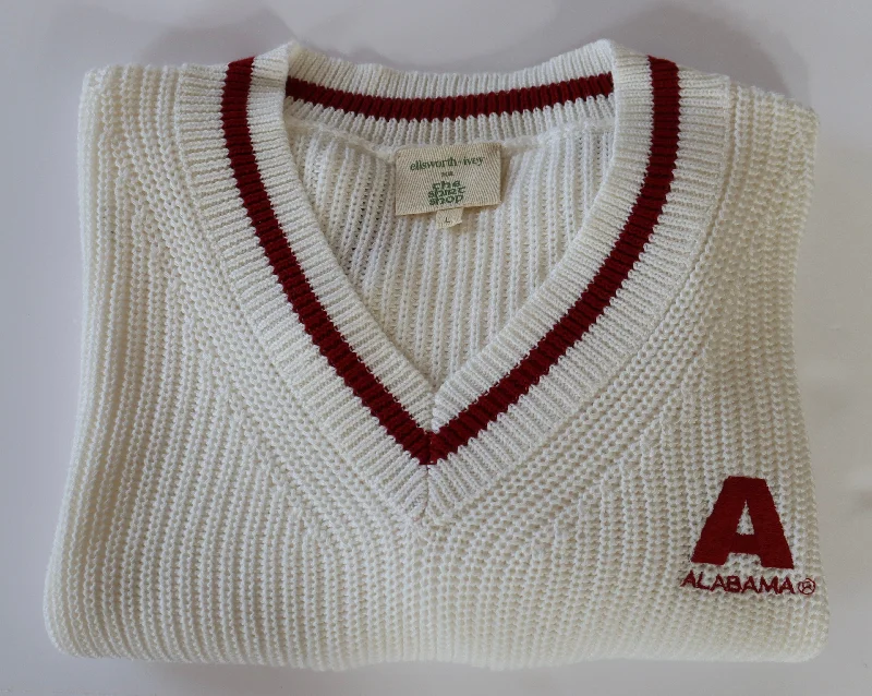 Ellsworth & Ivey Alabama V-Neck Varsity Sweater Dynamic Men's High