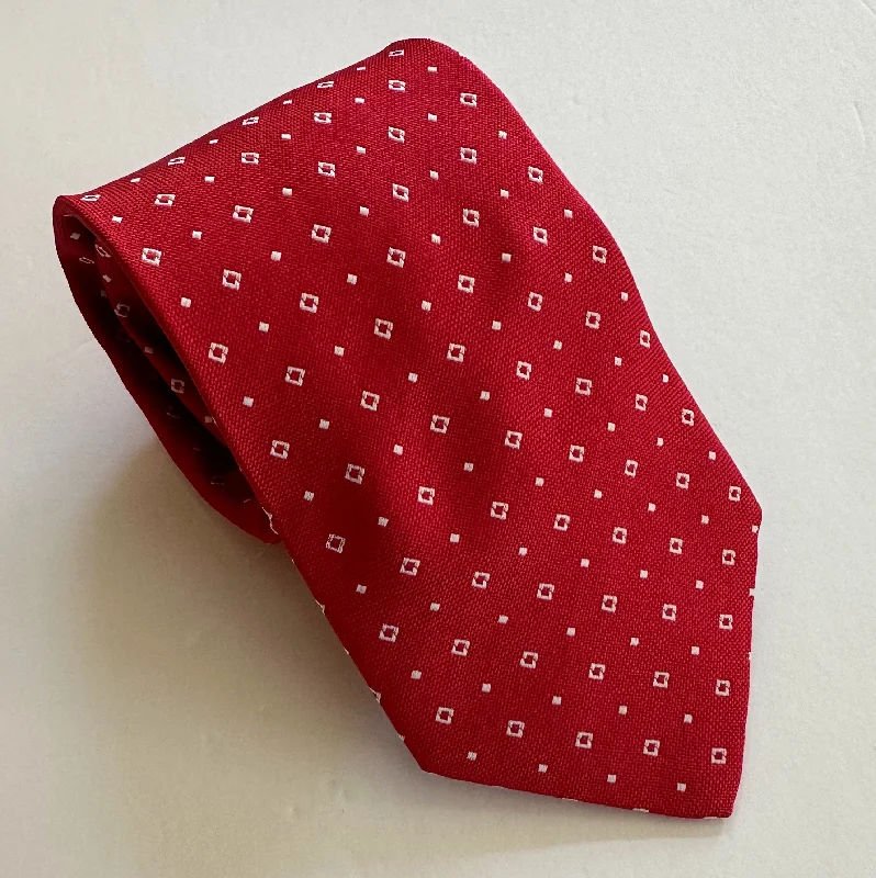 R. Hanauer Tie - Red Joro Neats Classic Men's Pin