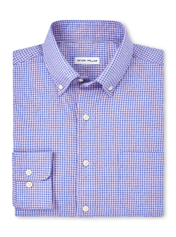 Peter Millar Winthrop Crown Lite Sport Shirt Sleek Men's Metallic