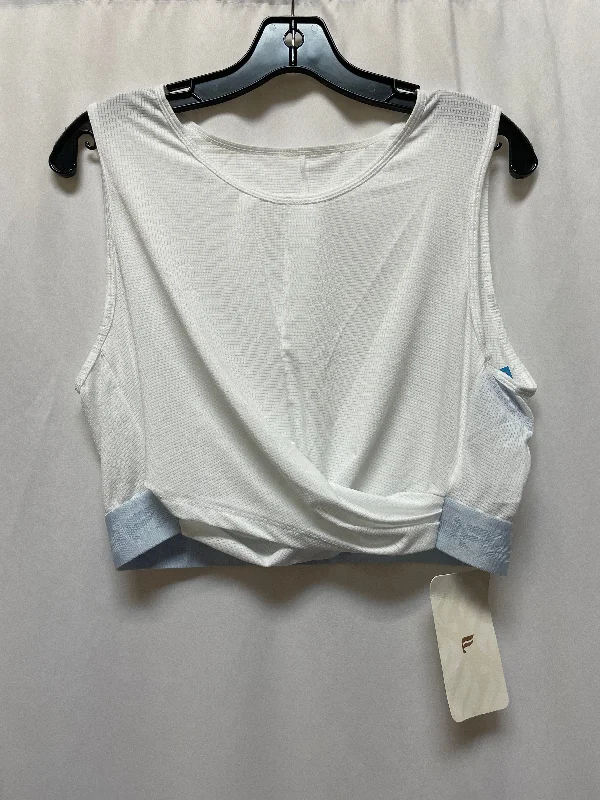 Athletic Tank Top By Fabletics In White, Size: Xl Dynamic Men's Glow