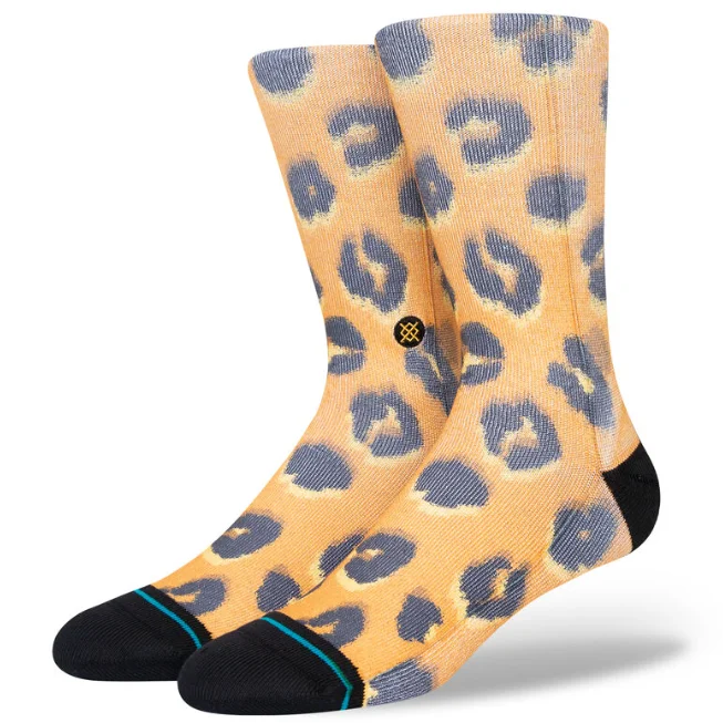 Stance Taboo Poly Crew Socks - Gold Polished Men's Satin