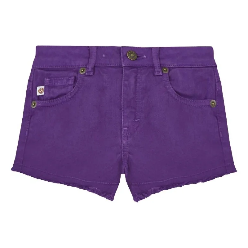 Girl's Praslin Shorts In Iris/purple Dynamic Men's Glow