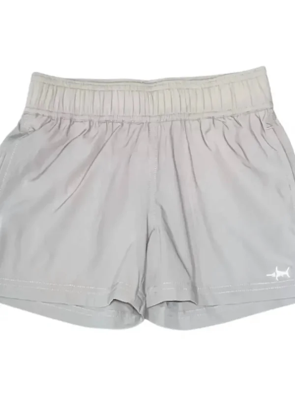 Inlet Performance Short In Grey Dapper Men's 1920S