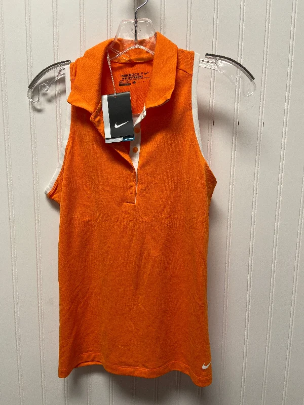 Athletic Tank Top By Nike In Orange, Size: S Practical Men's Multi