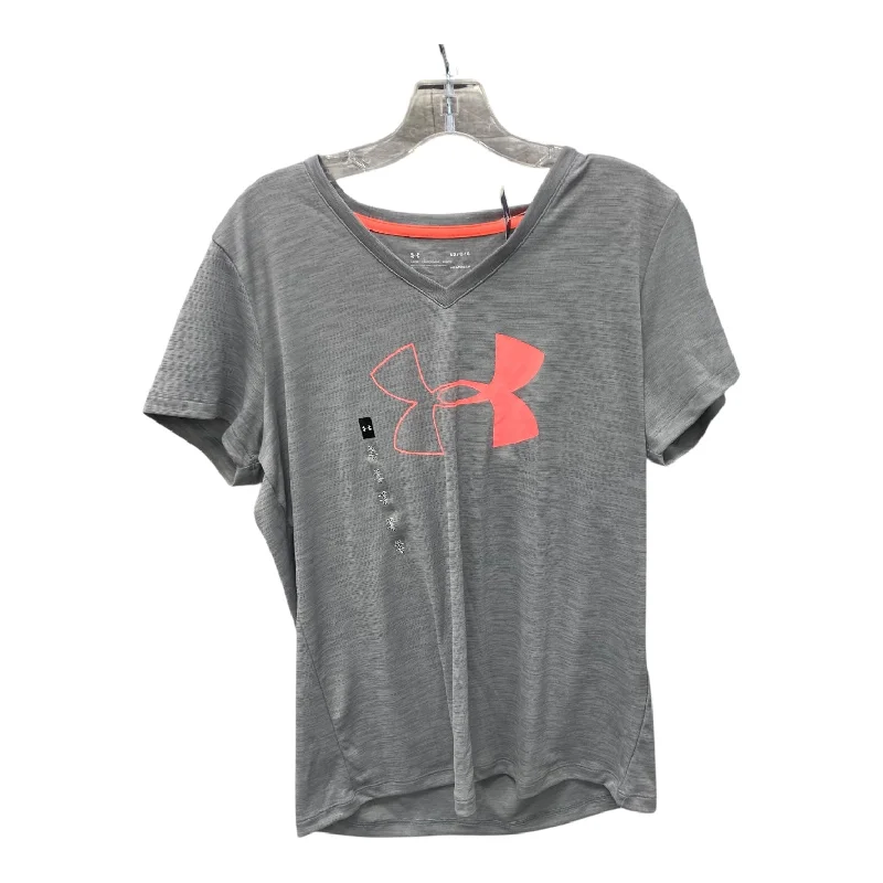 Athletic Top Ss By Under Armour In Grey, Size:L Dynamic Men's Moto