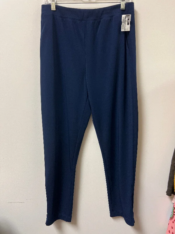 Pants Leggings By Susan Graver In Navy, Size: 4 Polished Men's Silk