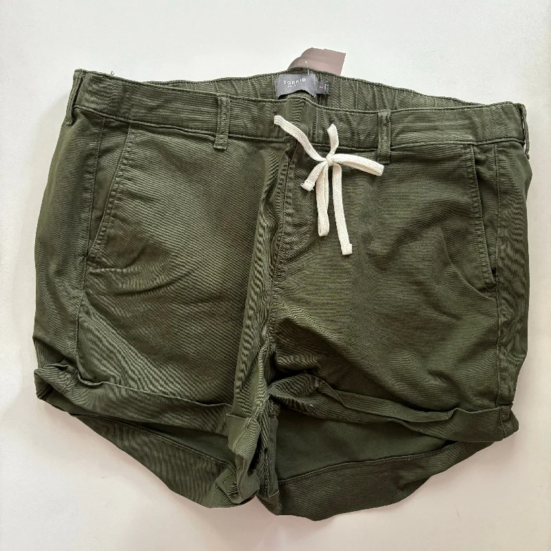 Shorts By Torrid In Olive, Size: 2x Monochromatic Office Style