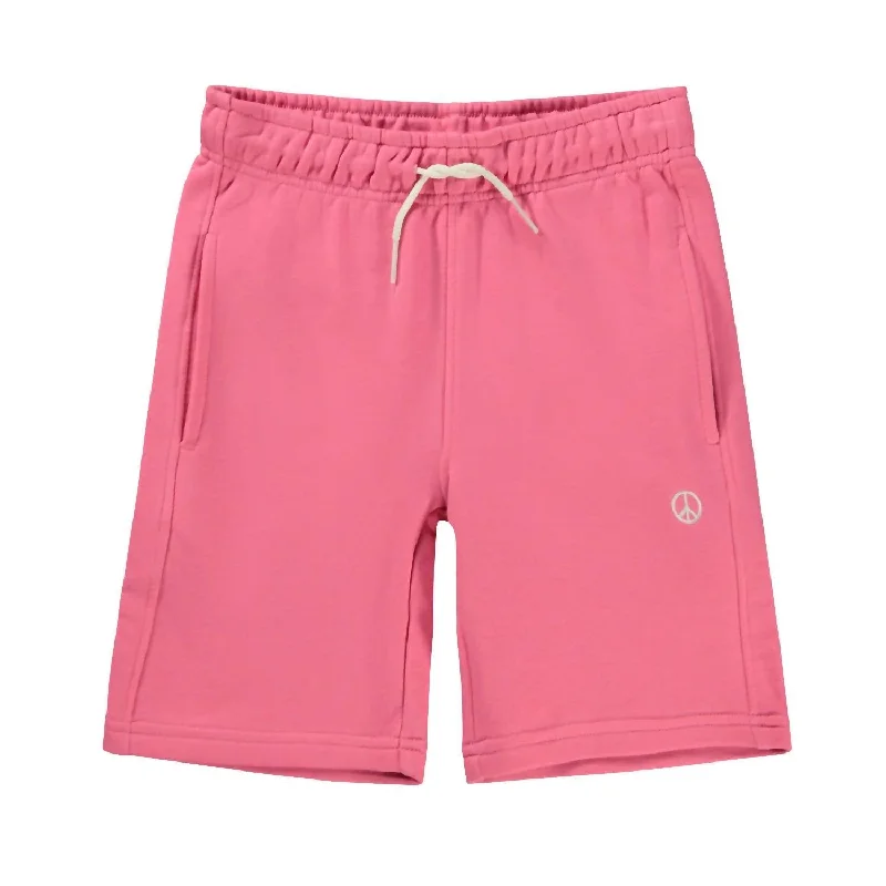 Kid's Adian Bubblegum Soft Shorts In Pink Dynamic Men's Moto