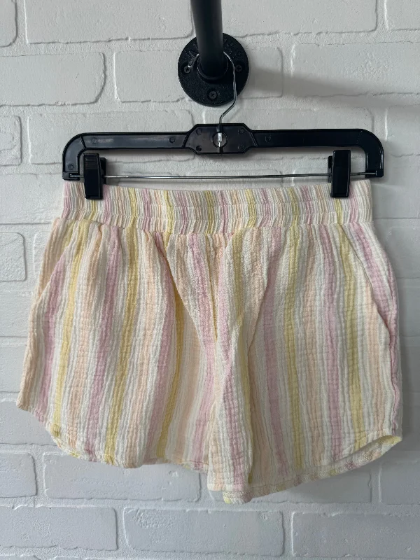 Shorts By Pink Lily In Pink & Yellow, Size:6 Tailored