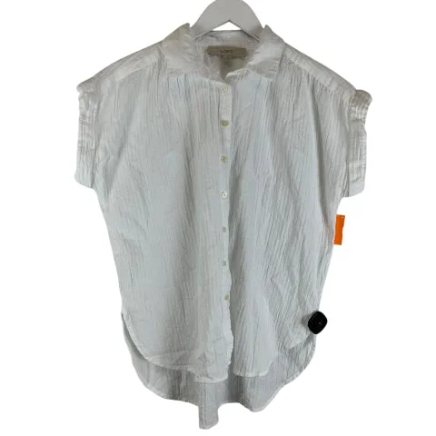 Top Short Sleeve Basic By Loft In White, Size: S Artistic Men's Hand