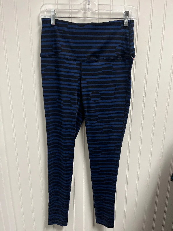 Athletic Leggings By Chicos In Black & Blue, Size: S Sleek Men's Contemporary 