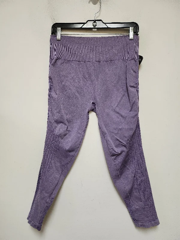 Athletic Leggings By Fabletics In Purple, Size: L Edgy Men's Punk