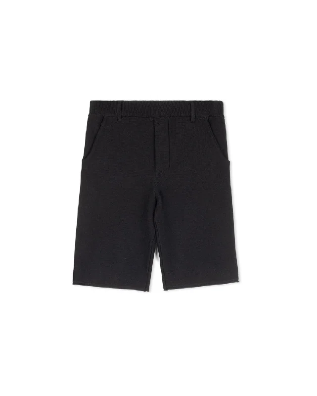 HARPER JAMES BLACK KNIT DRESS SHORTS [FINAL SALE] Elegant Men's Cashmere