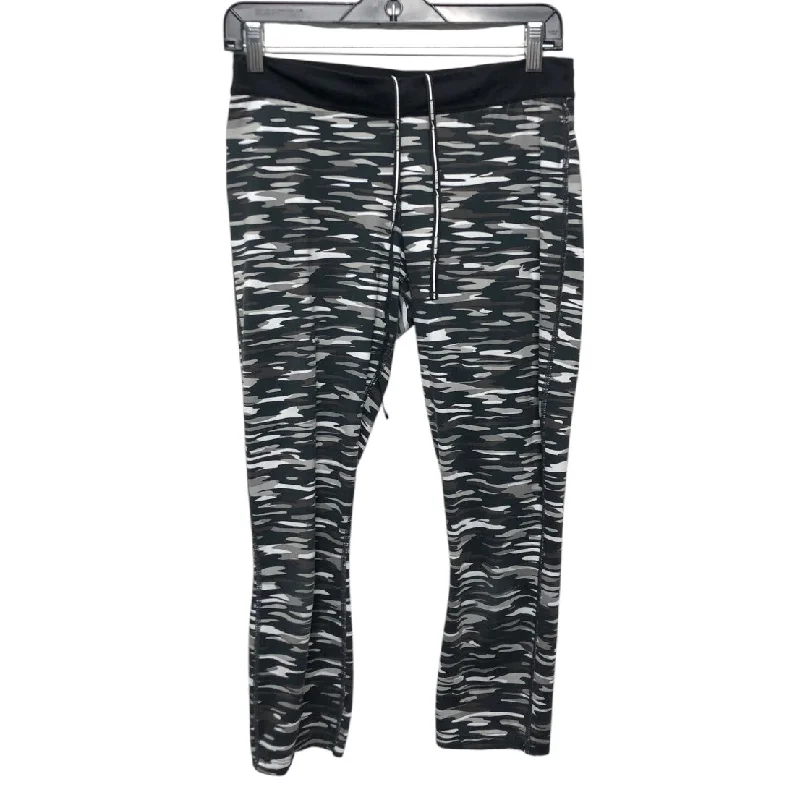 Athletic Leggings Capris By Nike Apparel In Black & Grey, Size:M Practical Men's Multi