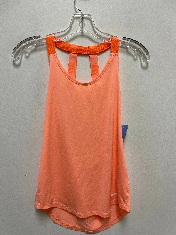 Athletic Tank Top By Nike Apparel In Orange, Size: Xs Practical Men's Quick