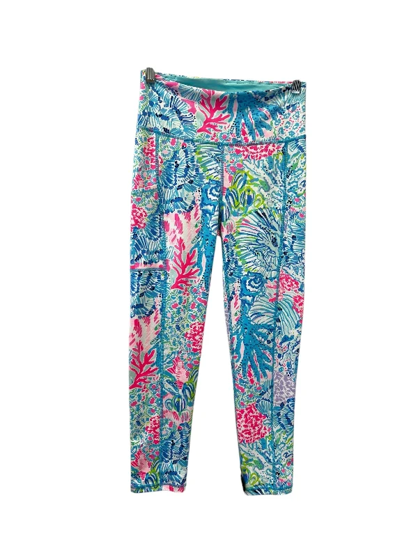 Athletic Leggings By Lilly Pulitzer In Blue & Pink, Size: S Rugged Men's Outdoor 