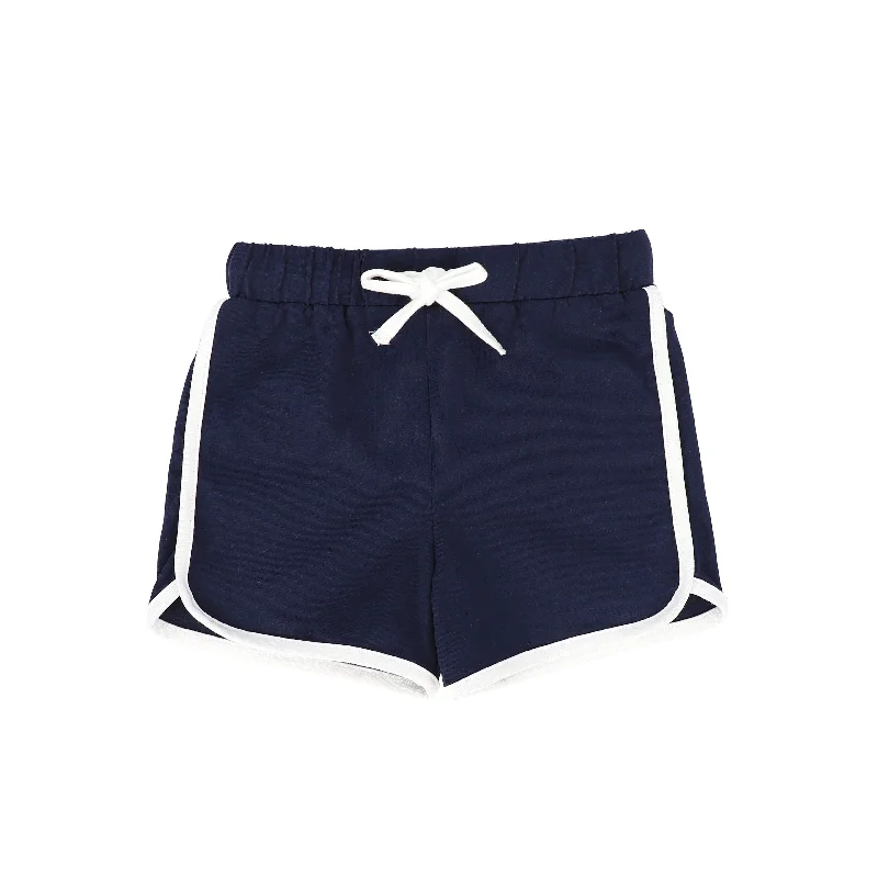 BAMBOO NAVY CONTRAST TRIM SHORTS Dynamic Men's High