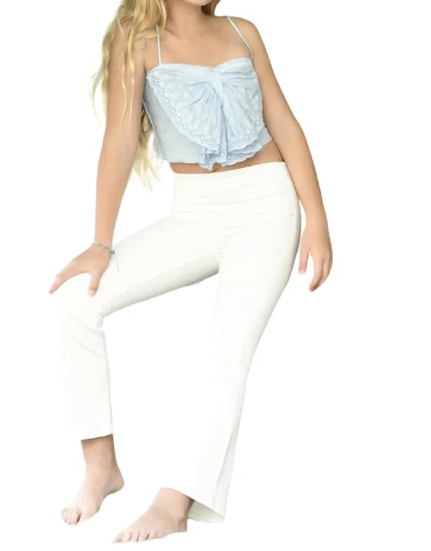 Woodstock Stretch Jeans - Tween In White Beach