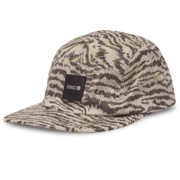 Stance Kinectic 5 Panel Adjustable Cap - Sand Classic Men's Pin