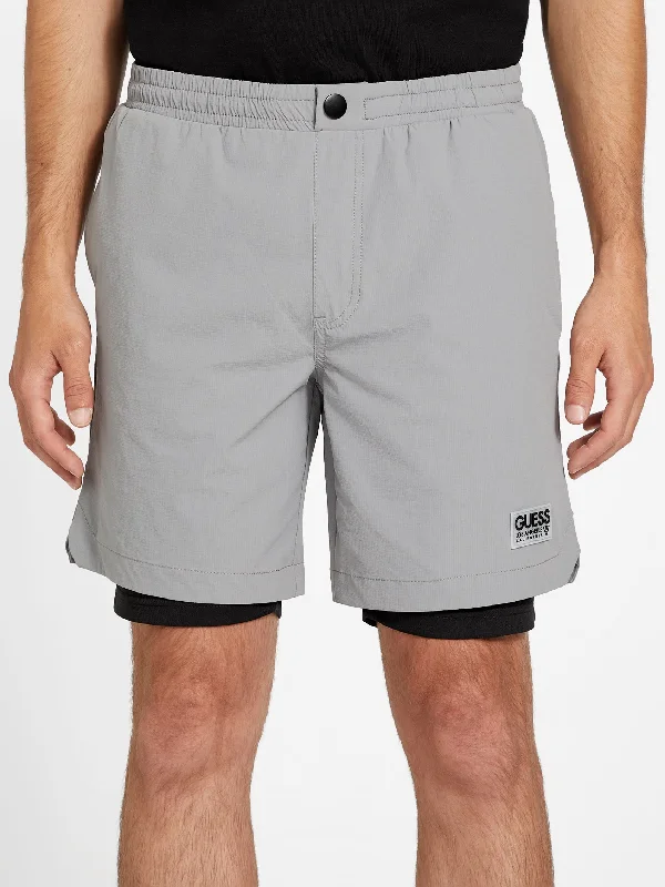 Rodney Layered Shorts Monochromatic Office Style