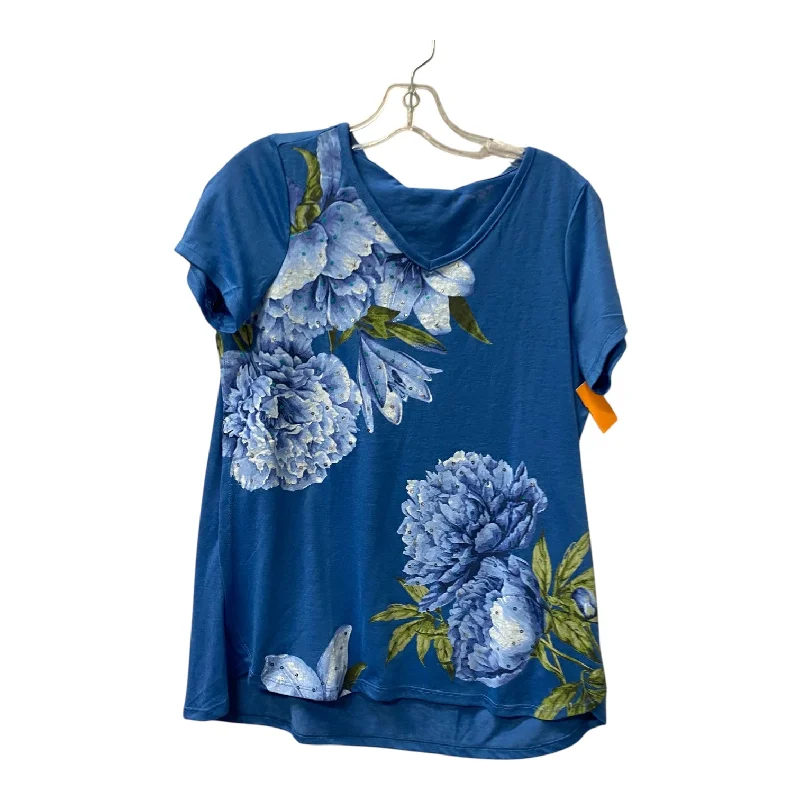 Top Ss By Diane Gilman In Blue, Size:S Casual Men's Japanese 