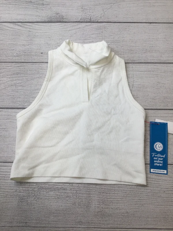 Athletic Tank Top By Athleta In White, Size: L Artistic Men's Hand